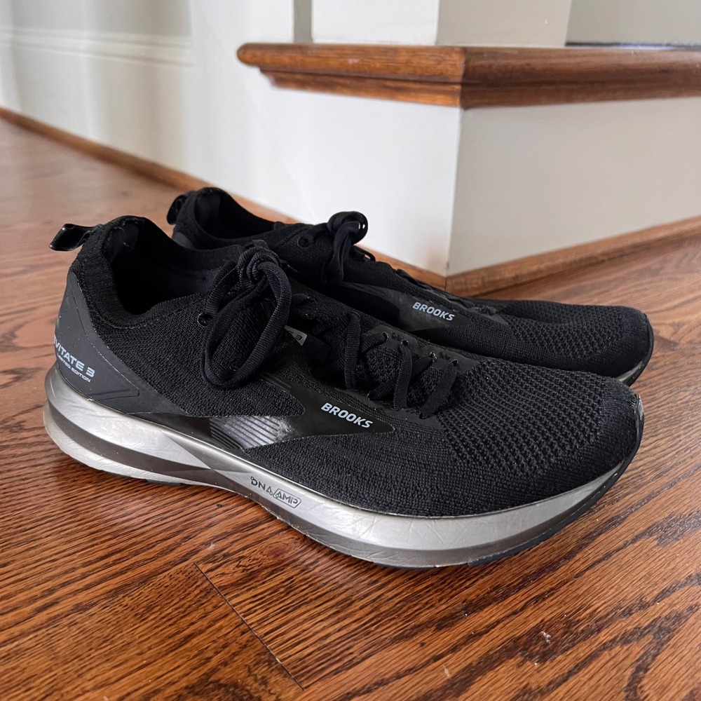 Brooks Levitate 3 Limited Edition Mens 11 Running Shoes Black Silver 1103251D071 - Picture 5 of 11